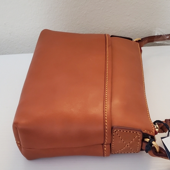 New Dooney & Bourke Florentine Leather Katie Crossbody Bag Natural - Picture 12 of 13